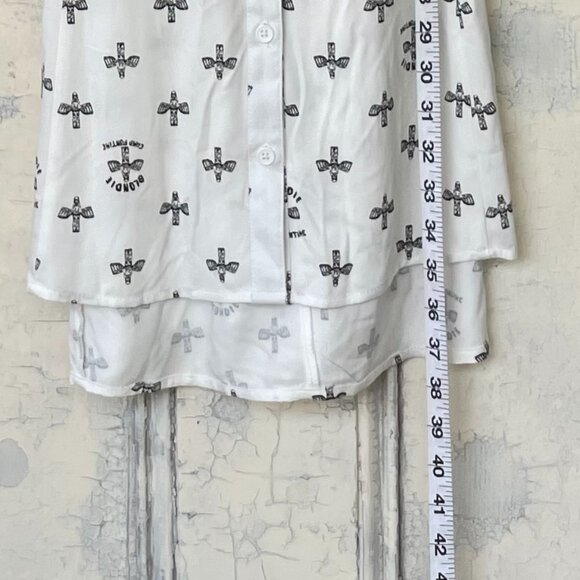 Graphic Button-Up Dress (Size Small) - Picture 5 of 10